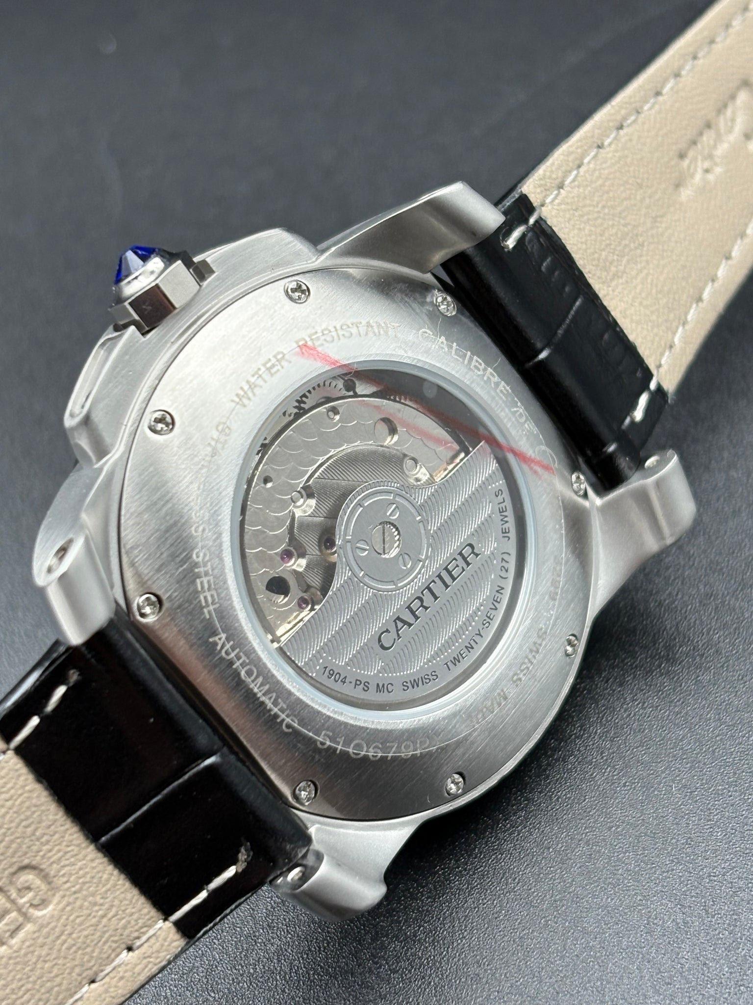 Cartie Limited Edition leather Strap 41mm