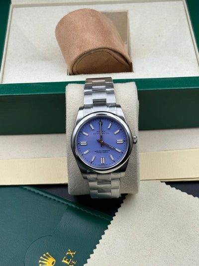 Rolex Oyster Perpetual purple 41mm