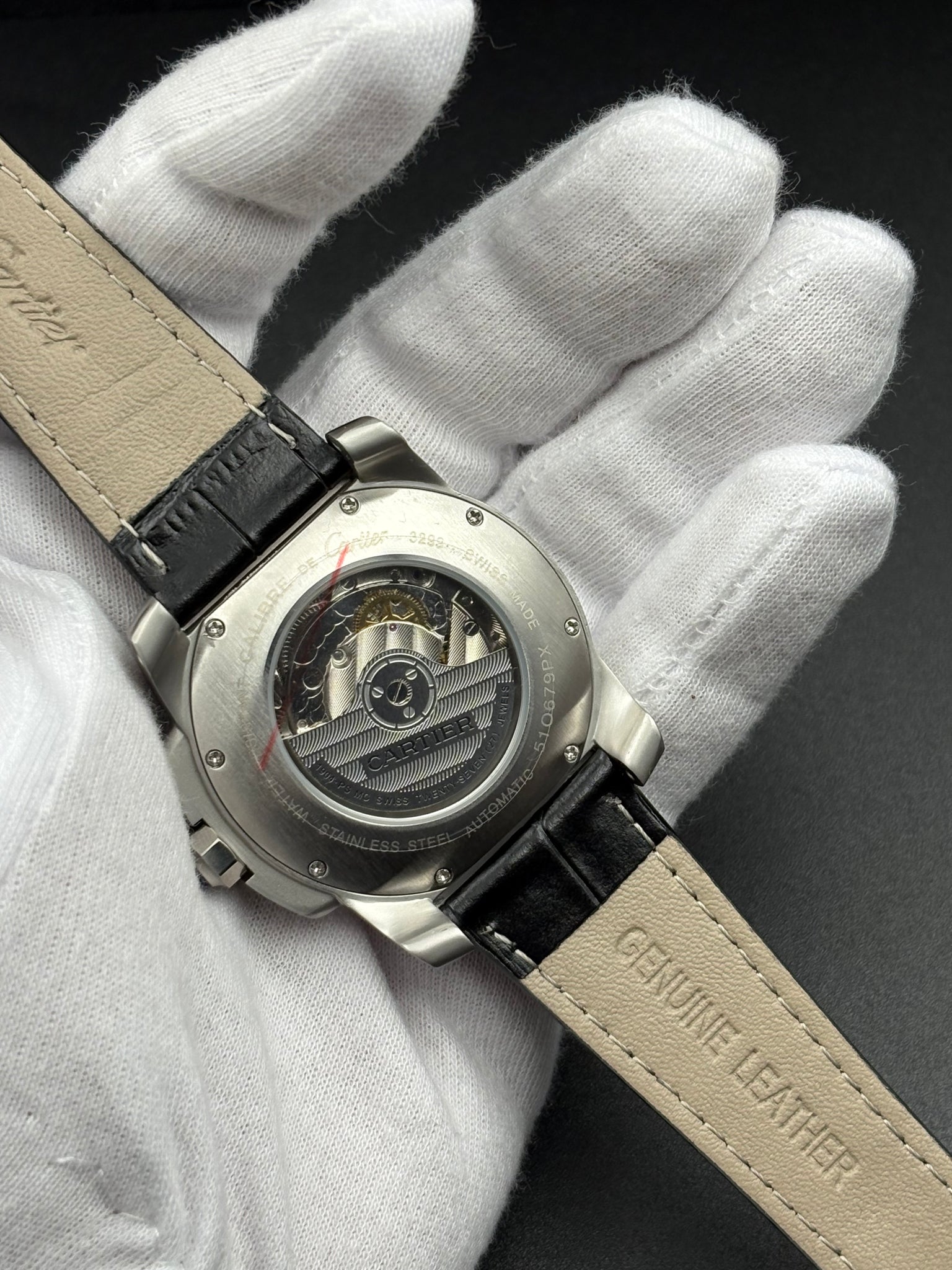 Cartie Limited Edition leather Strap 41mm