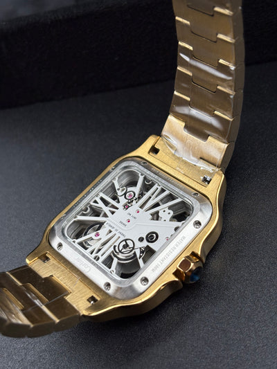 CARTIER SANTOS NEW 2023 SANTOS DE CARTIER SKELETON GOLD