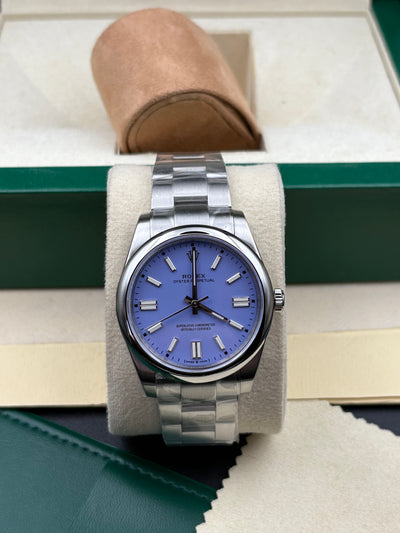 Rolex Oyster Perpetual purple 41mm