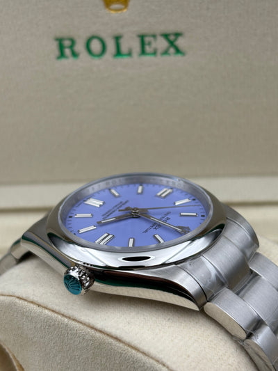 Rolex Oyster Perpetual purple 41mm