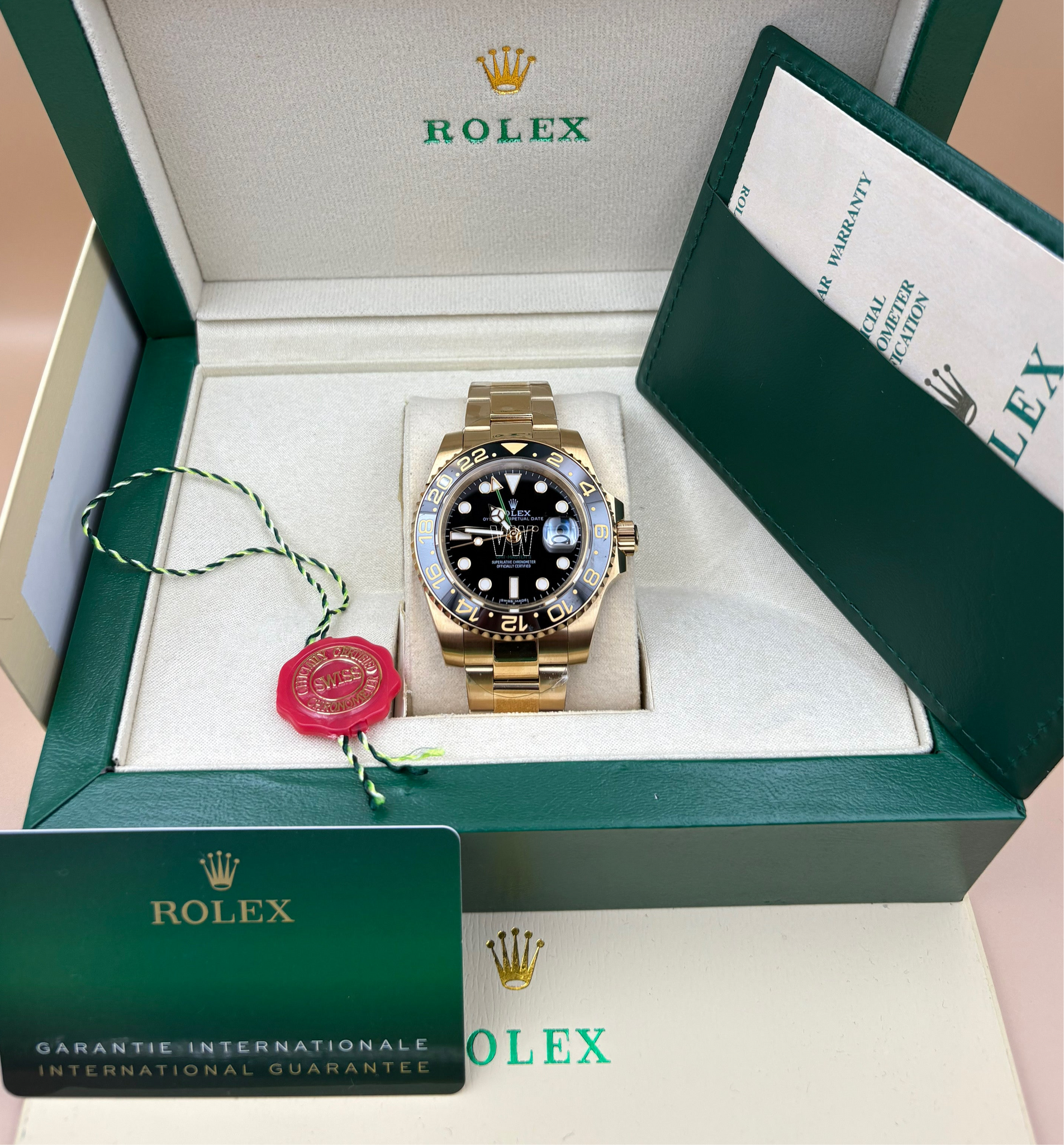 Gmt-Master II Yellow Gold Black Dial