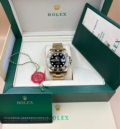 Gmt-Master II Yellow Gold Black Dial