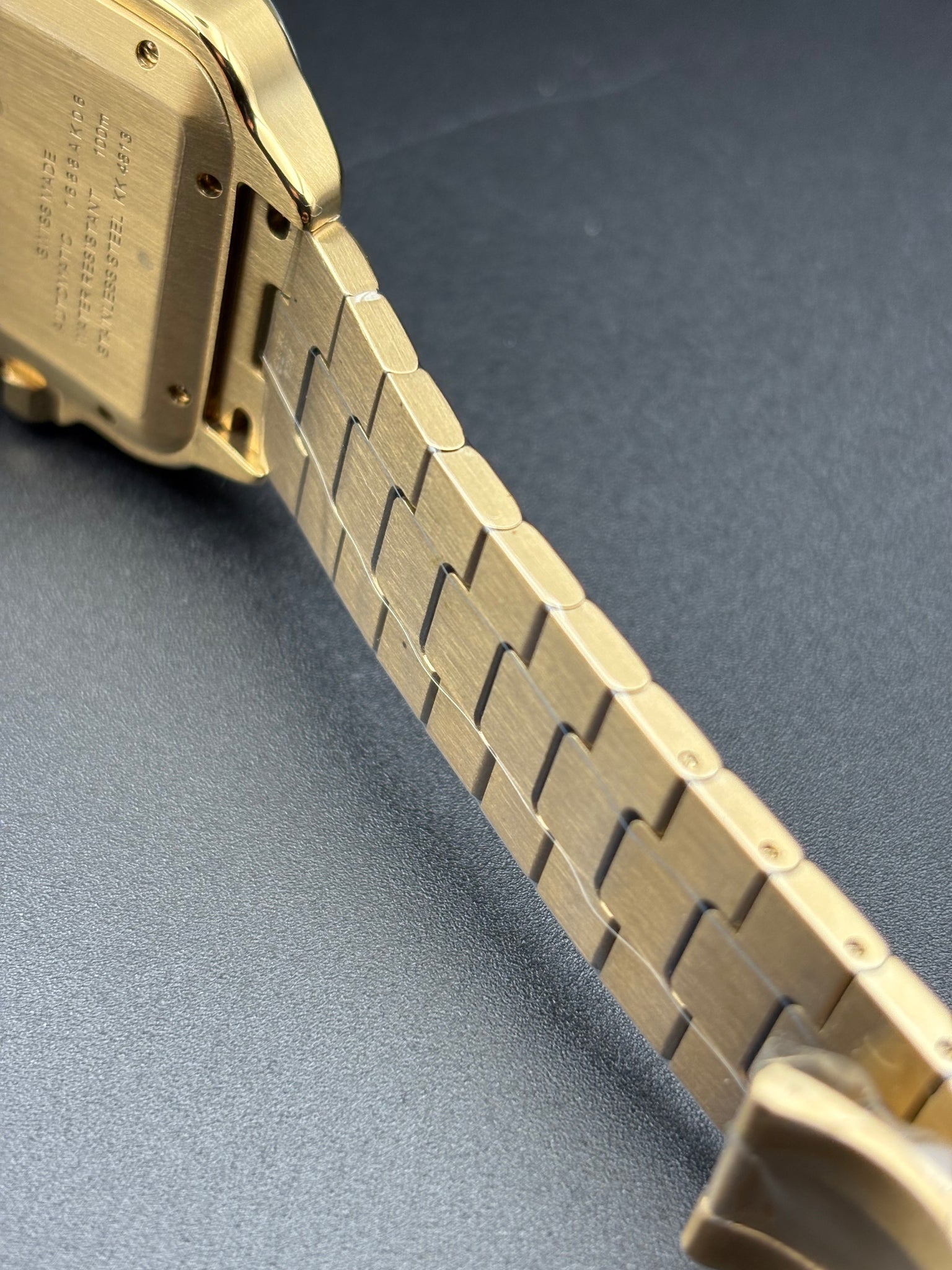 SANT0S DE CARTIER WATCH LARGE MODEL, AUTOMATIC, GOLD, INTERCHANGEABLE