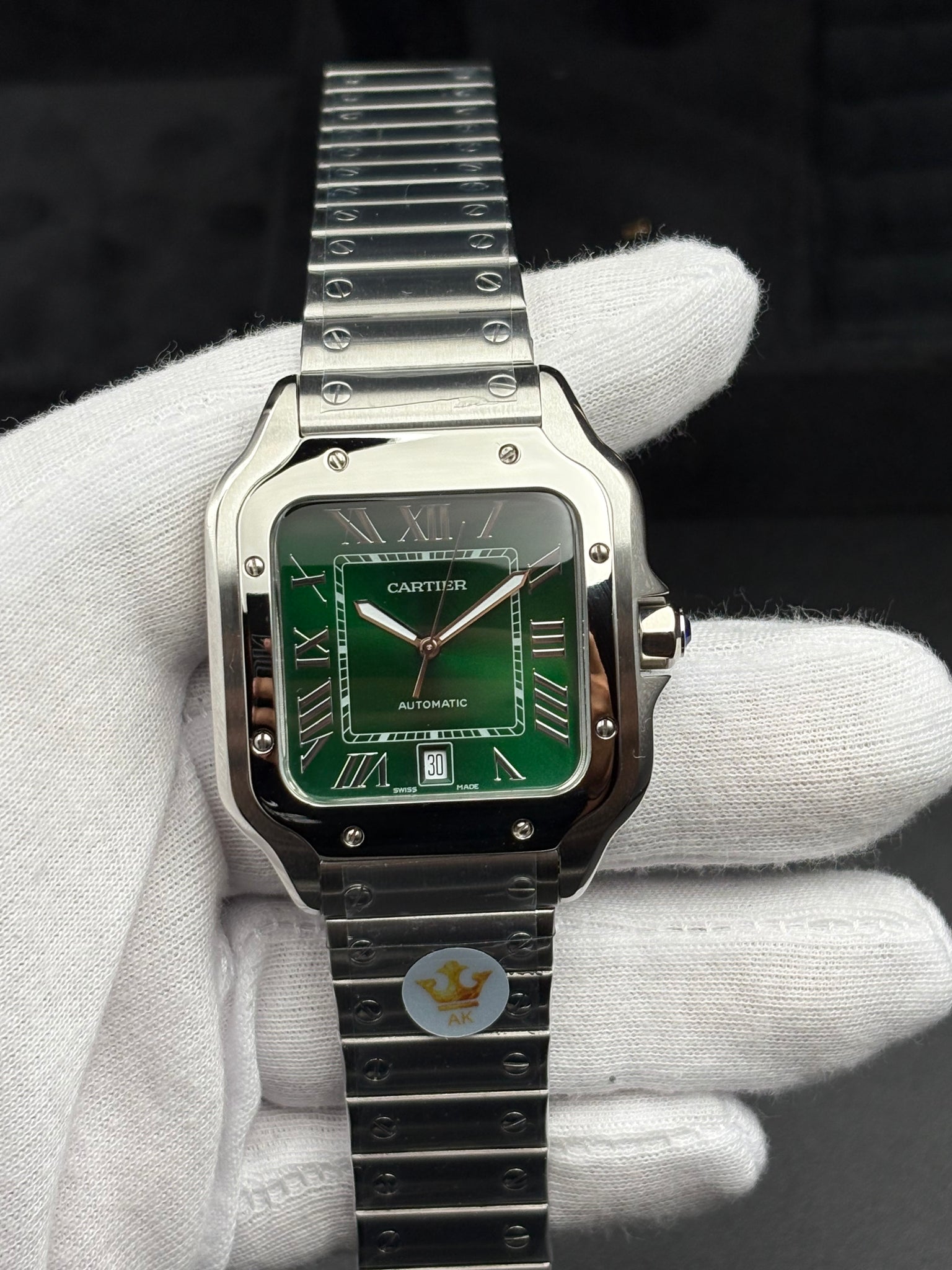 CARTIER SANTOS DE WATCH MEDIUM MODEL, AUTOMATIC