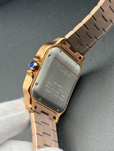 SANT0S DE CARTIER WATCH LARGE MODEL, AUTOMATIC, Rose GOLD, INTERCHANGEABLE