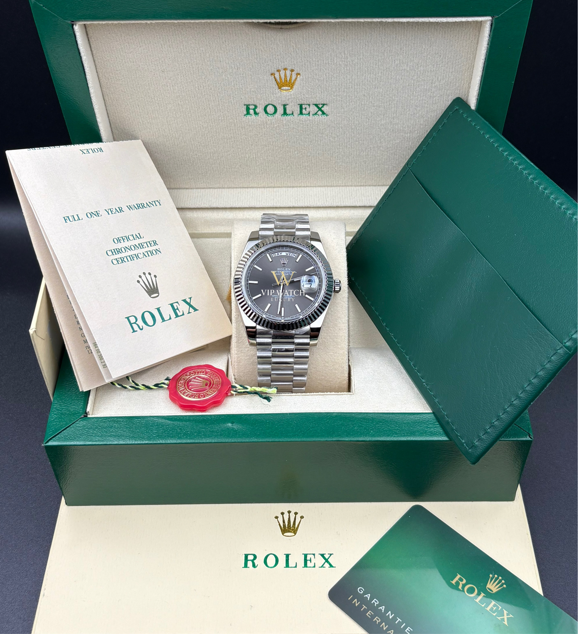 Day-Date Grey Dial 40mm President