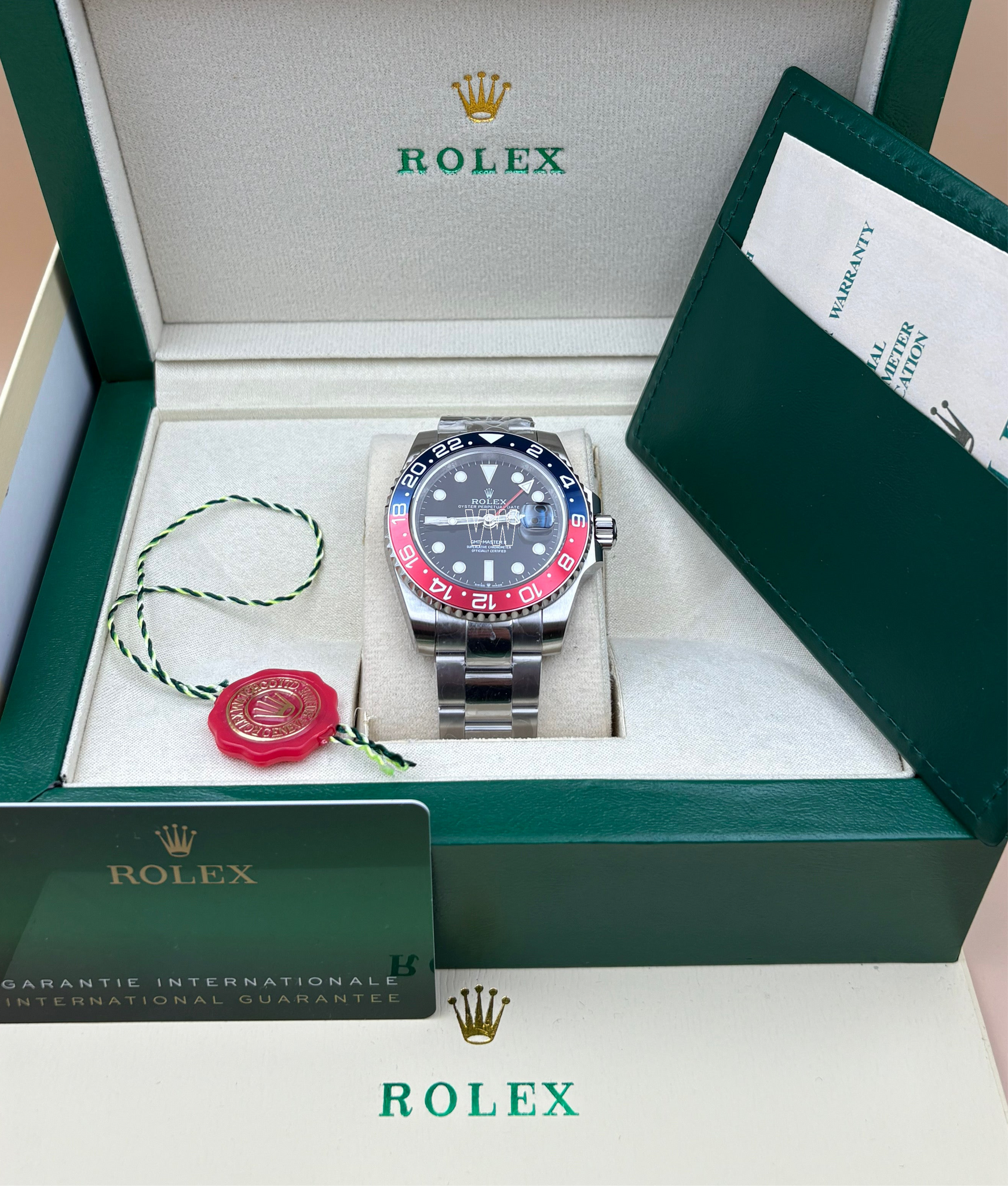 GMT-MASTER II SS BLUE/RED PEPSI CERAMIC BEZEL 40MM