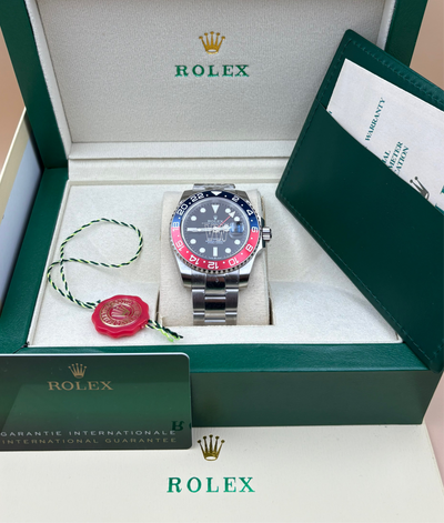 GMT-MASTER II SS BLUE/RED PEPSI CERAMIC BEZEL 40MM