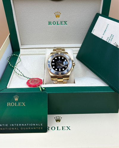 SUBMARINER GOLD BLACK DIAL CERAMIC BEZEL 40MM CLONE