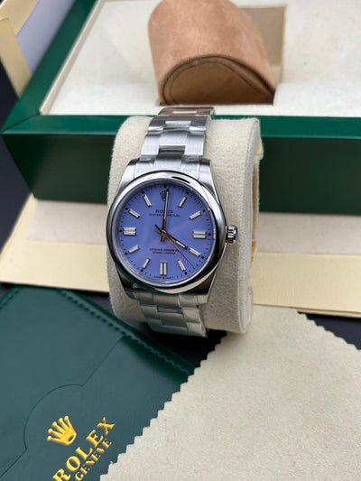 Rolex Oyster Perpetual purple 41mm