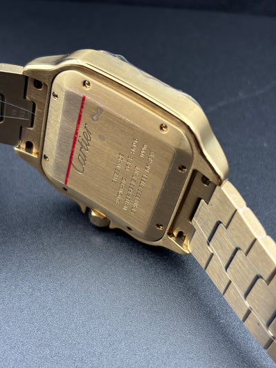 SANT0S DE CARTIER WATCH LARGE MODEL, AUTOMATIC, GOLD, INTERCHANGEABLE