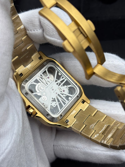 CARTIER SANTOS NEW 2023 SANTOS DE CARTIER SKELETON GOLD