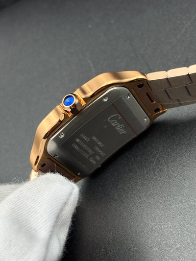 SANT0S DE CARTIER WATCH LARGE MODEL, AUTOMATIC, Rose GOLD, INTERCHANGEABLE