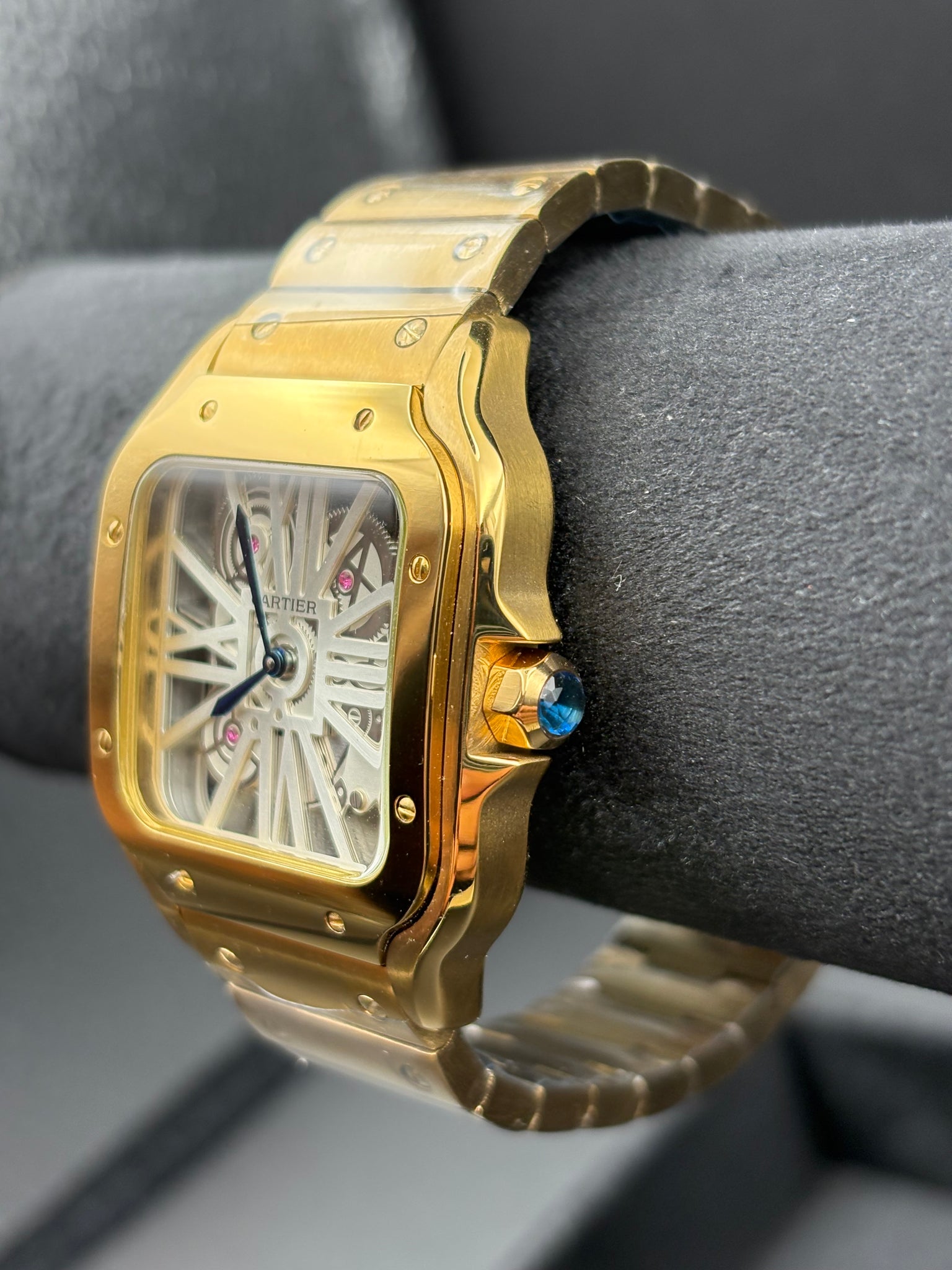 CARTIER SANTOS NEW 2023 SANTOS DE CARTIER SKELETON GOLD