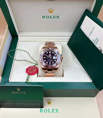 ROLEX GMT ll TIGER ROSE GOLD IRON DIAL 2025