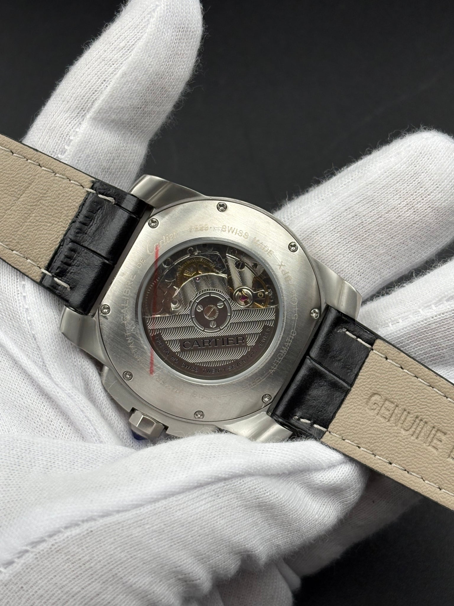 Cartie Limited Edition leather Strap 41mm