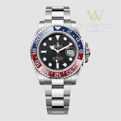 GMT-MASTER II SS BLUE/RED PEPSI CERAMIC BEZEL 40MM