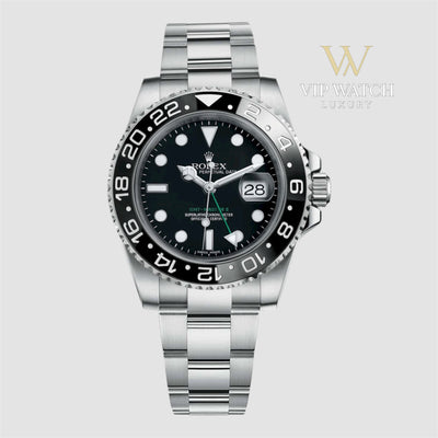 GMT-MASTER II SS BLACK CERAMIC BEZEL 40MM