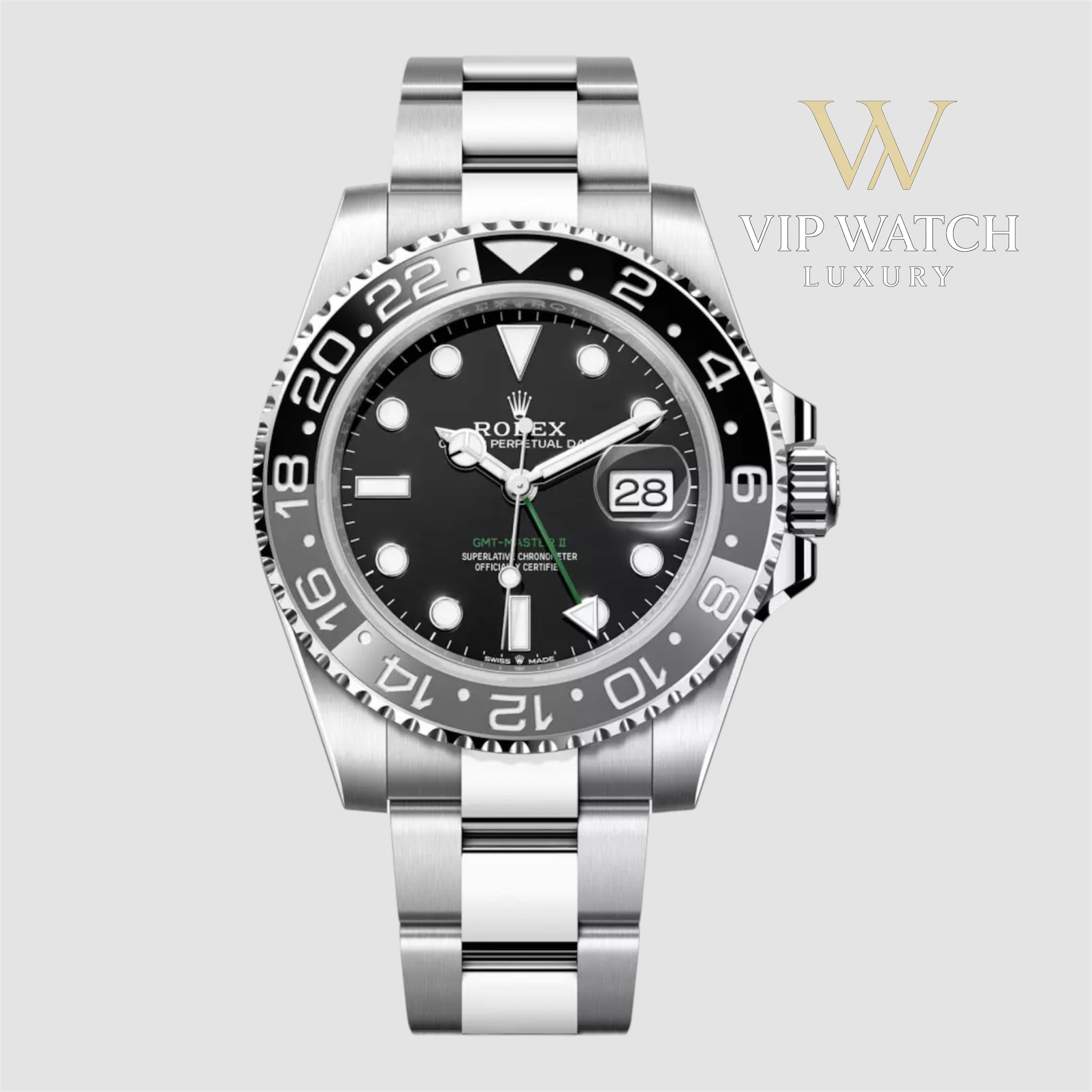 GMT-Master II (2024) “Bruce Wayne” Oyster Grey Ceramic Bezel 40mm