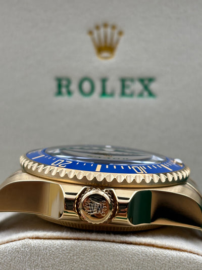 ROLEX SEA-DWELLER DEEPSEA 136668LB 44MM YELLOW GOLD BLUE DIAL & BLUE BEZEL