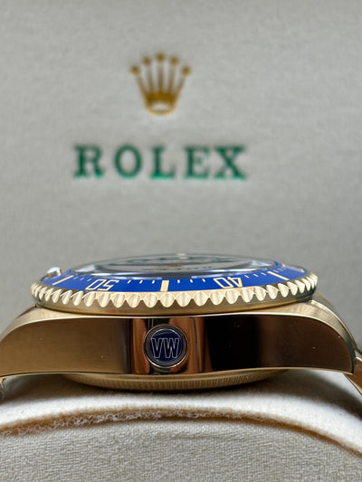 ROLEX SEA-DWELLER DEEPSEA 136668LB 44MM YELLOW GOLD BLUE DIAL & BLUE BEZEL