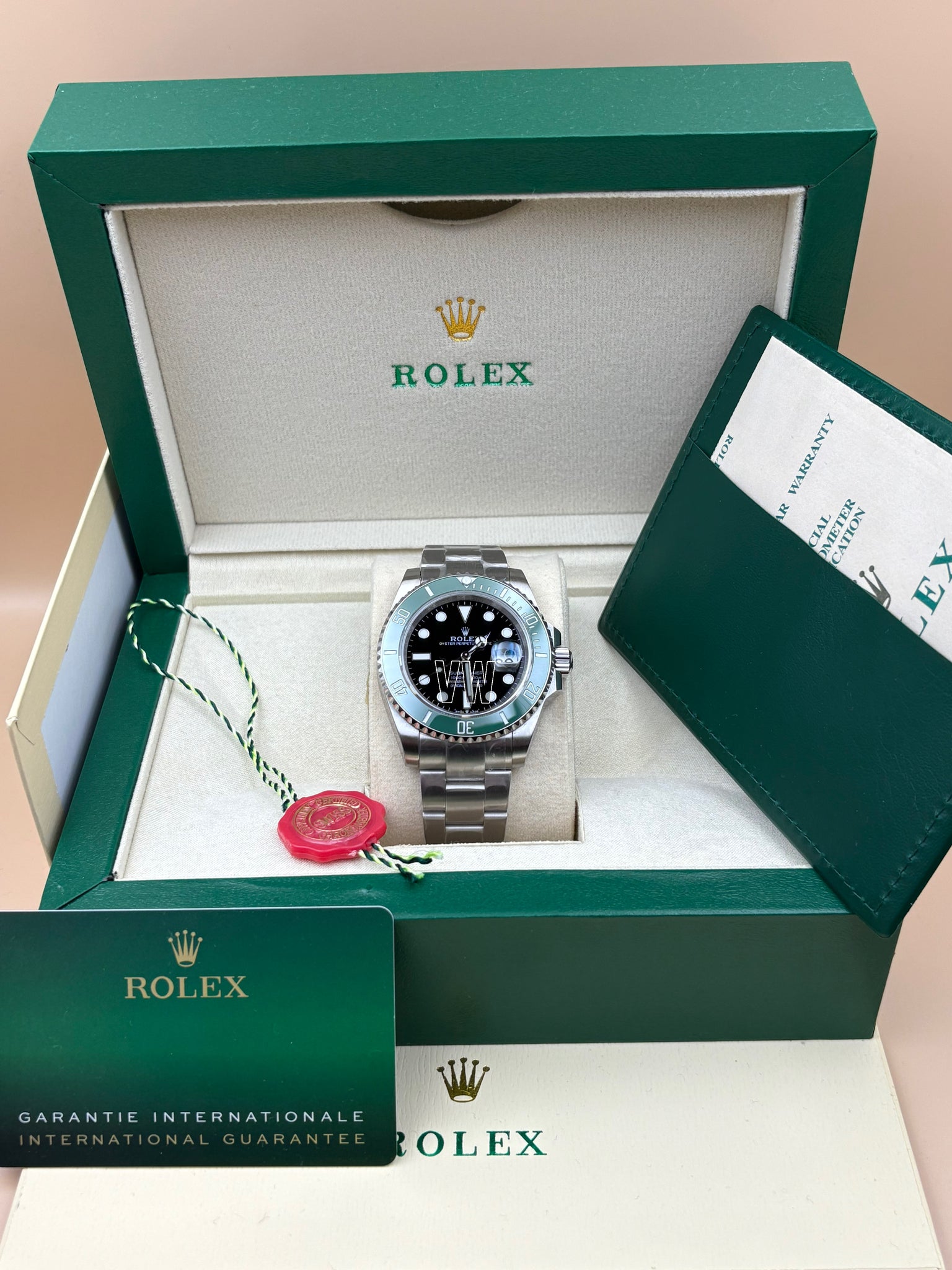 SUBMARINER SS BLACK COLLECTOR GREEN CERAMIC BEZEL 41MM CLONE