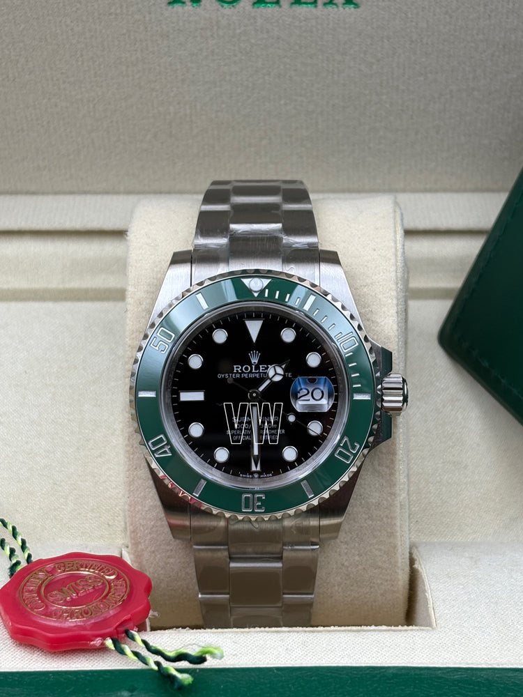 SUBMARINER SS BLACK COLLECTOR GREEN CERAMIC BEZEL 41MM CLONE
