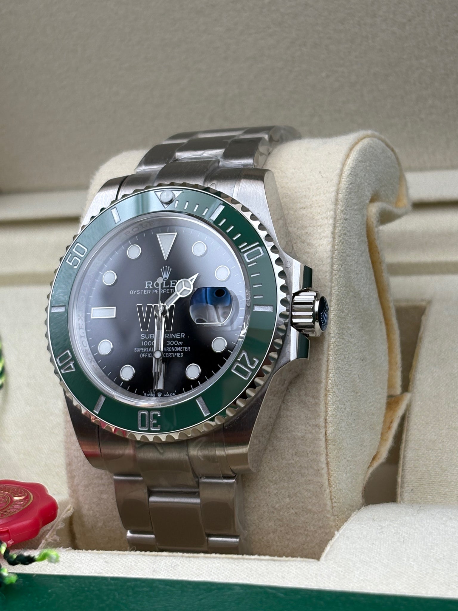 SUBMARINER SS BLACK COLLECTOR GREEN CERAMIC BEZEL 41MM CLONE