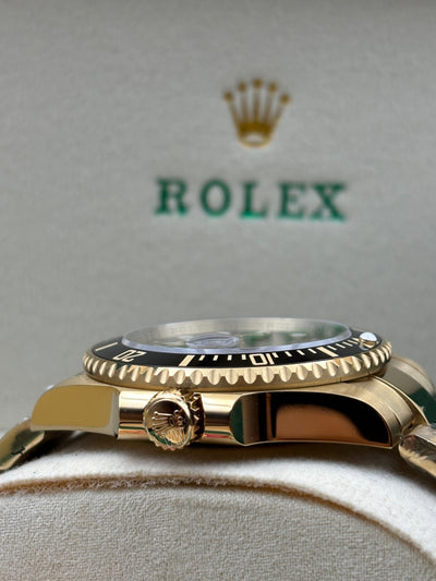 SUBMARINER GOLD BLACK DIAL CERAMIC BEZEL 40MM CLONE