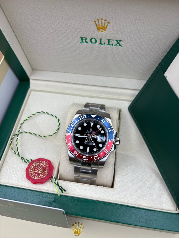 GMT-MASTER II SS BLUE/RED PEPSI CERAMIC BEZEL 40MM