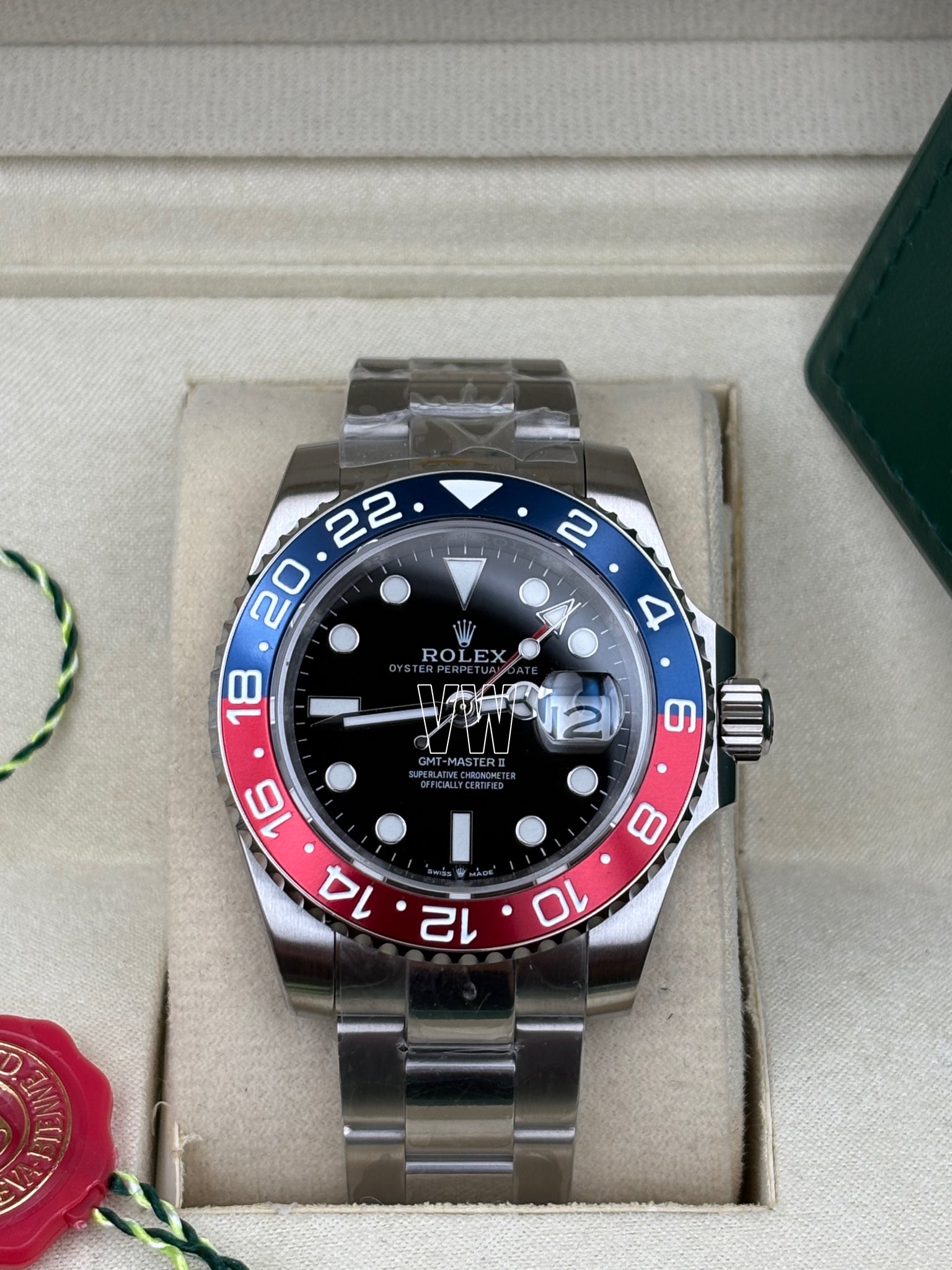 GMT-MASTER II SS BLUE/RED PEPSI CERAMIC BEZEL 40MM