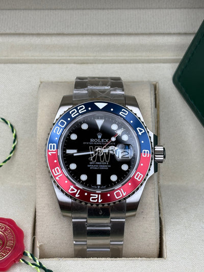 GMT-MASTER II SS BLUE/RED PEPSI CERAMIC BEZEL 40MM