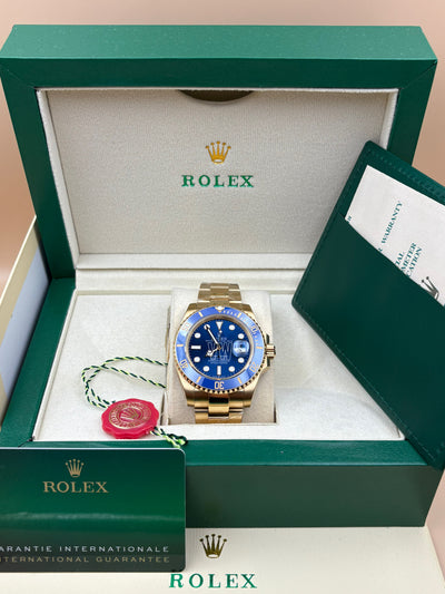 SUBMARINER GOLD BLUE DIAL CERAMIC BEZEL 40MM CLONE