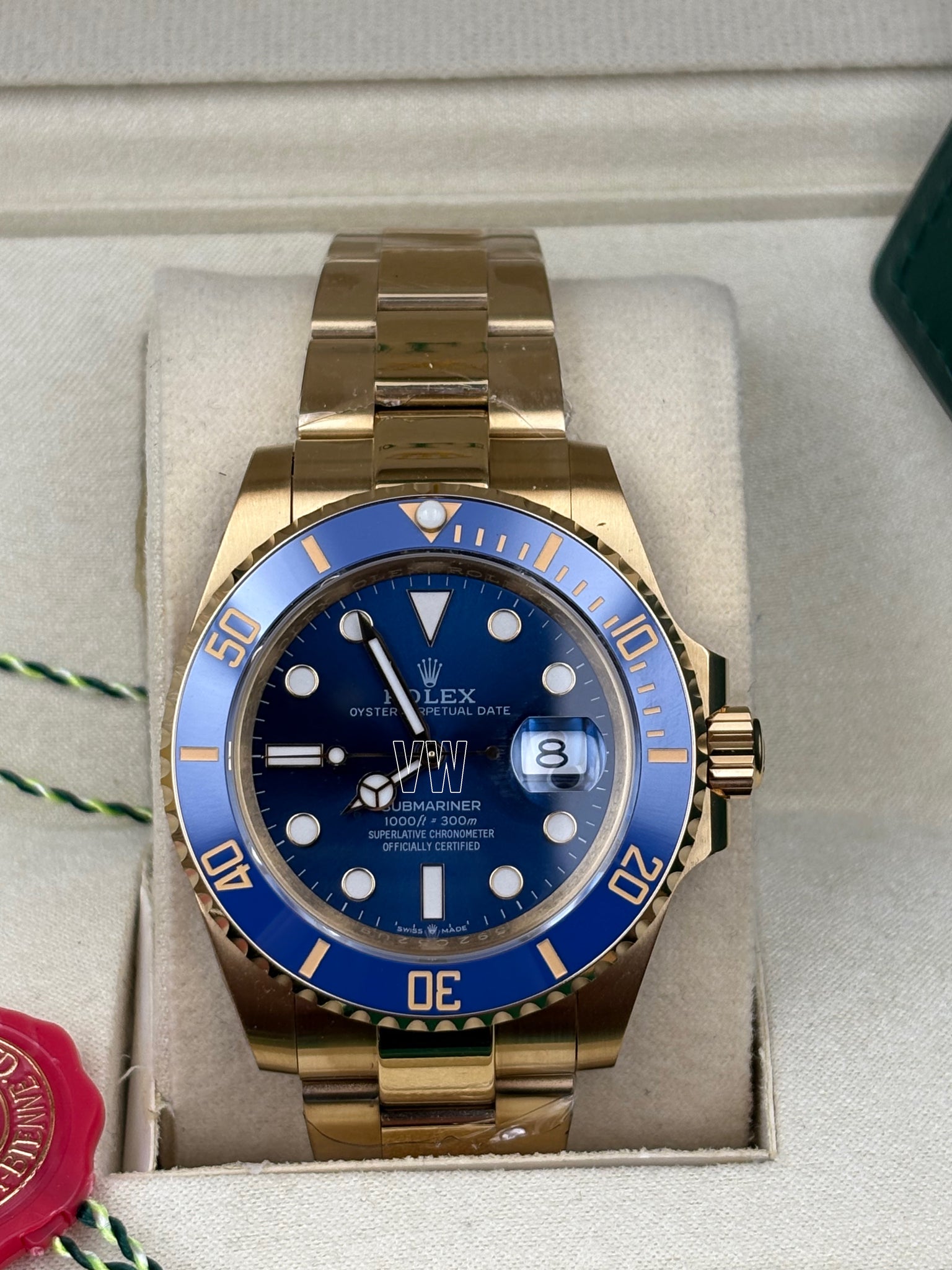 SUBMARINER GOLD BLUE DIAL CERAMIC BEZEL 40MM CLONE