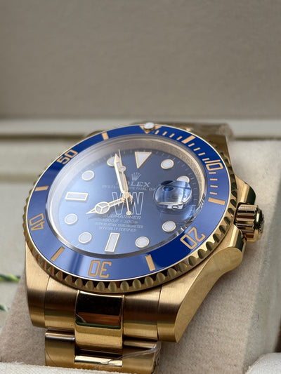 SUBMARINER GOLD BLUE DIAL CERAMIC BEZEL 40MM CLONE
