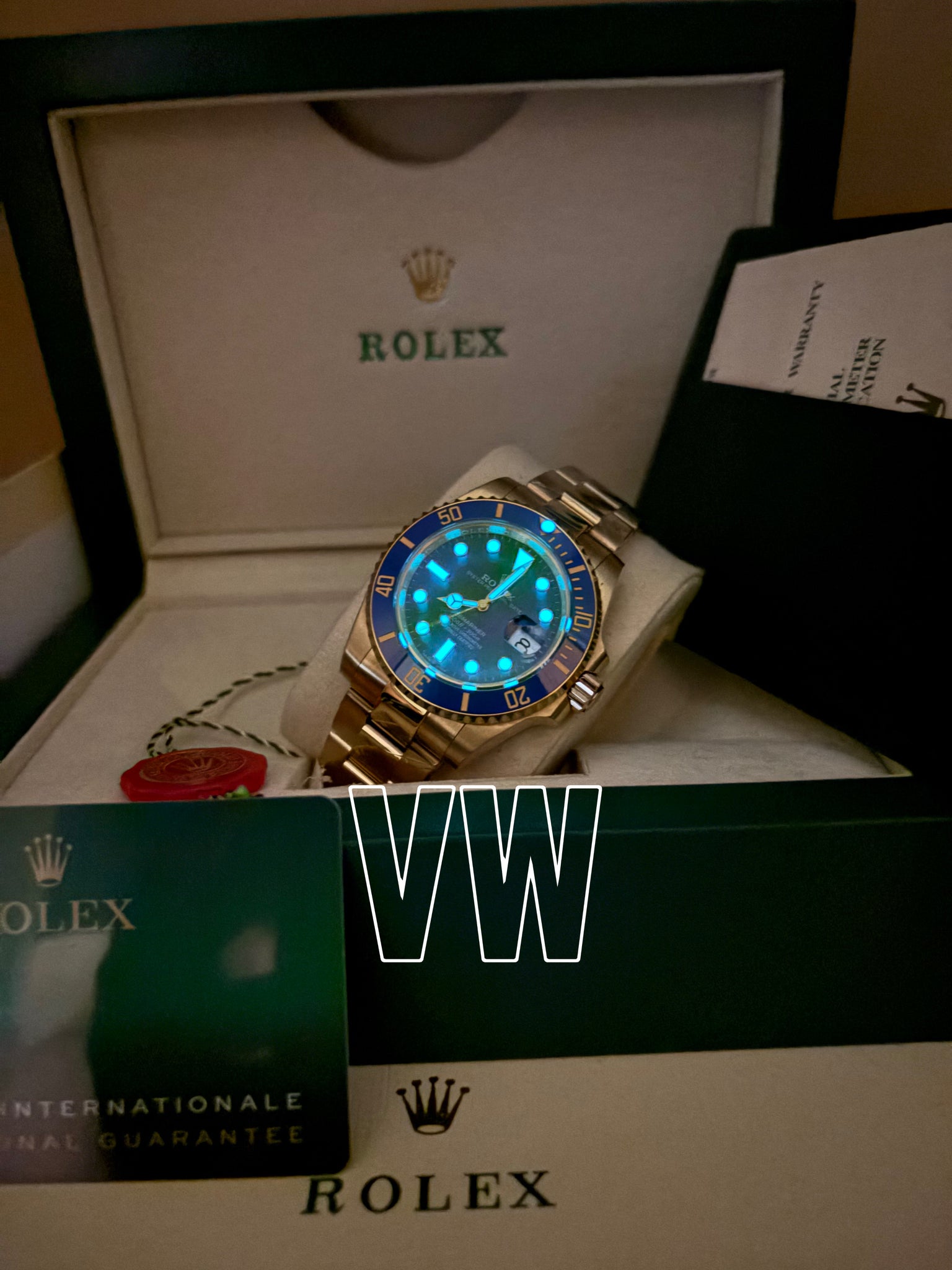 SUBMARINER GOLD BLUE DIAL CERAMIC BEZEL 40MM CLONE