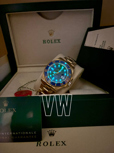 SUBMARINER GOLD BLUE DIAL CERAMIC BEZEL 40MM CLONE