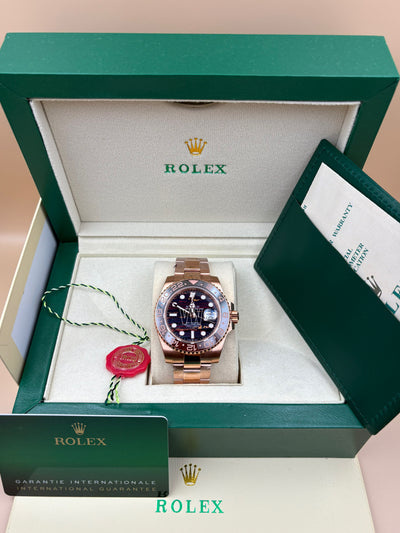 ROLEX GMT ll TIGER ROSE GOLD IRON DIAL 2025