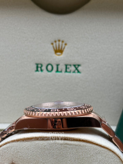 ROLEX GMT ll TIGER ROSE GOLD IRON DIAL 2025