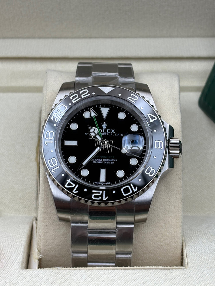 GMT-MASTER II SS BLACK CERAMIC BEZEL 40MM
