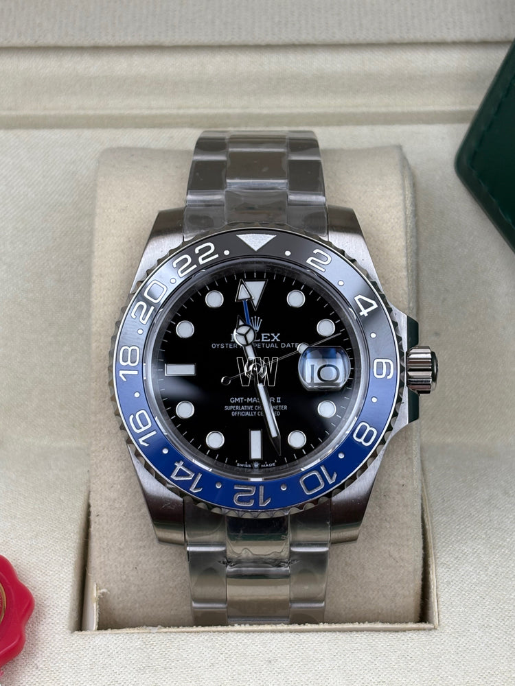 GMT-MASTER II SS BLUE/BLACK BATMAN CERAMIC BEZEL 40MM CLONE
