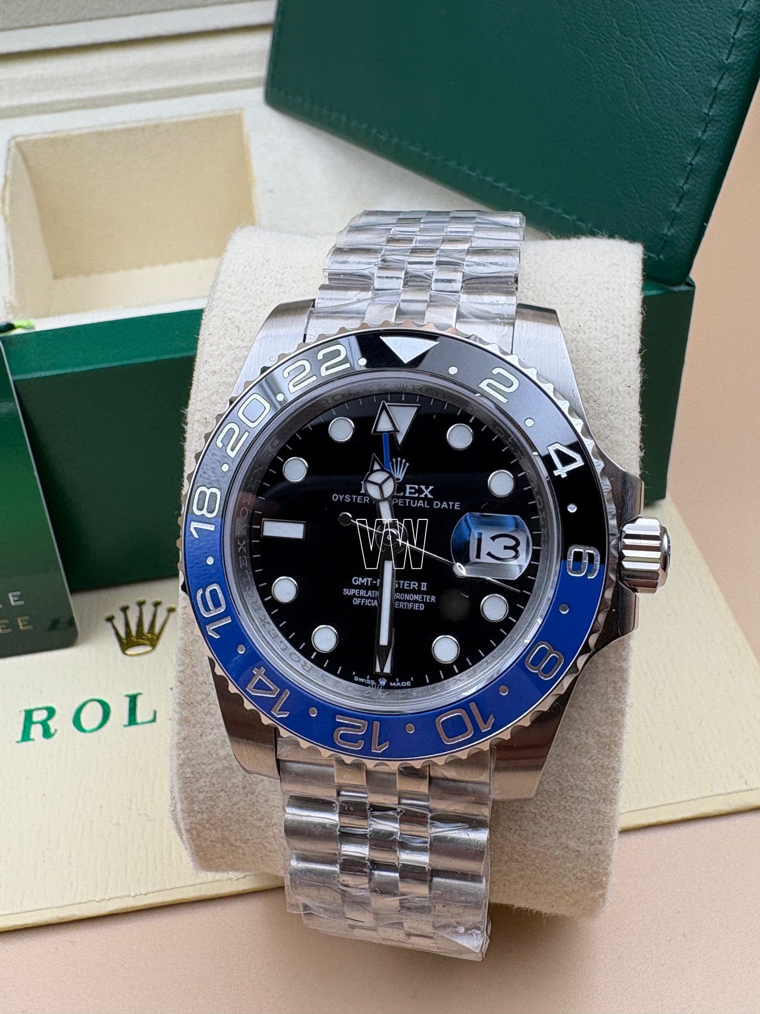 GMT-MASTER II SS BLUE/BLACK BATGIRL CERAMIC BEZEL 40MM CLONE