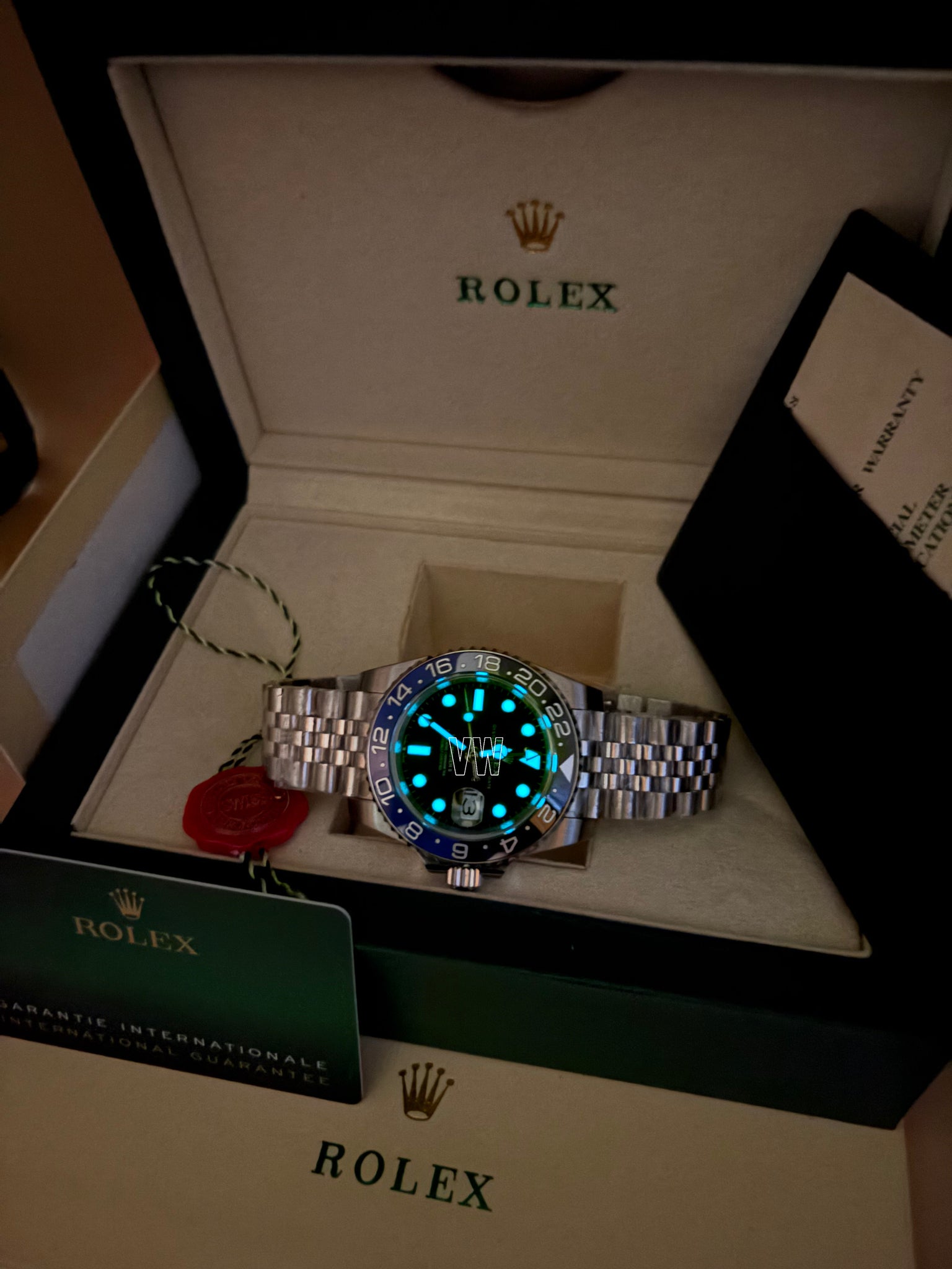 GMT-MASTER II SS BLUE/BLACK BATGIRL CERAMIC BEZEL 40MM CLONE