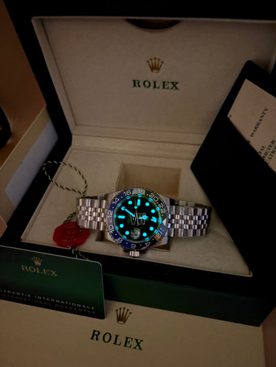 GMT-MASTER II SS BLUE/BLACK BATGIRL CERAMIC BEZEL 40MM CLONE