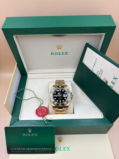 Gmt-Master II Yellow Gold Black Dial