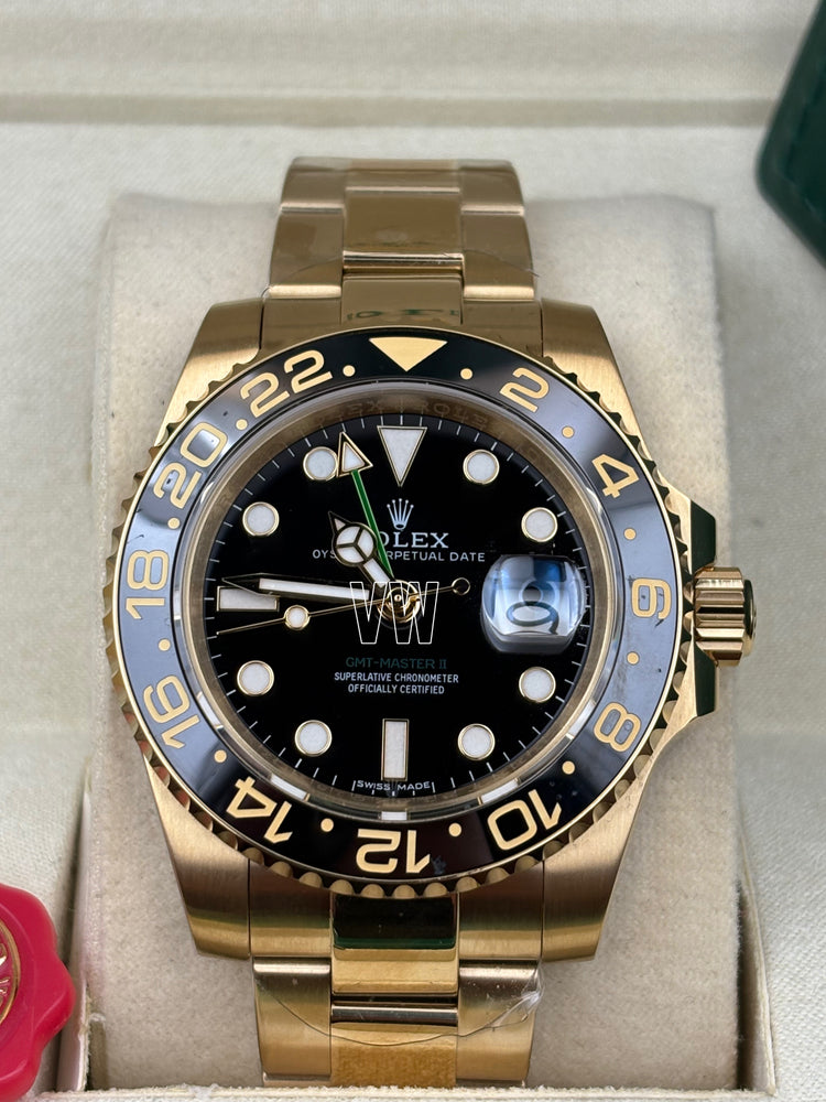 Gmt-Master II Yellow Gold Black Dial