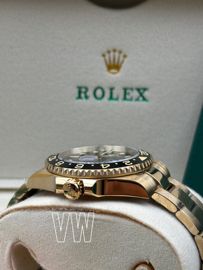 Gmt-Master II Yellow Gold Black Dial