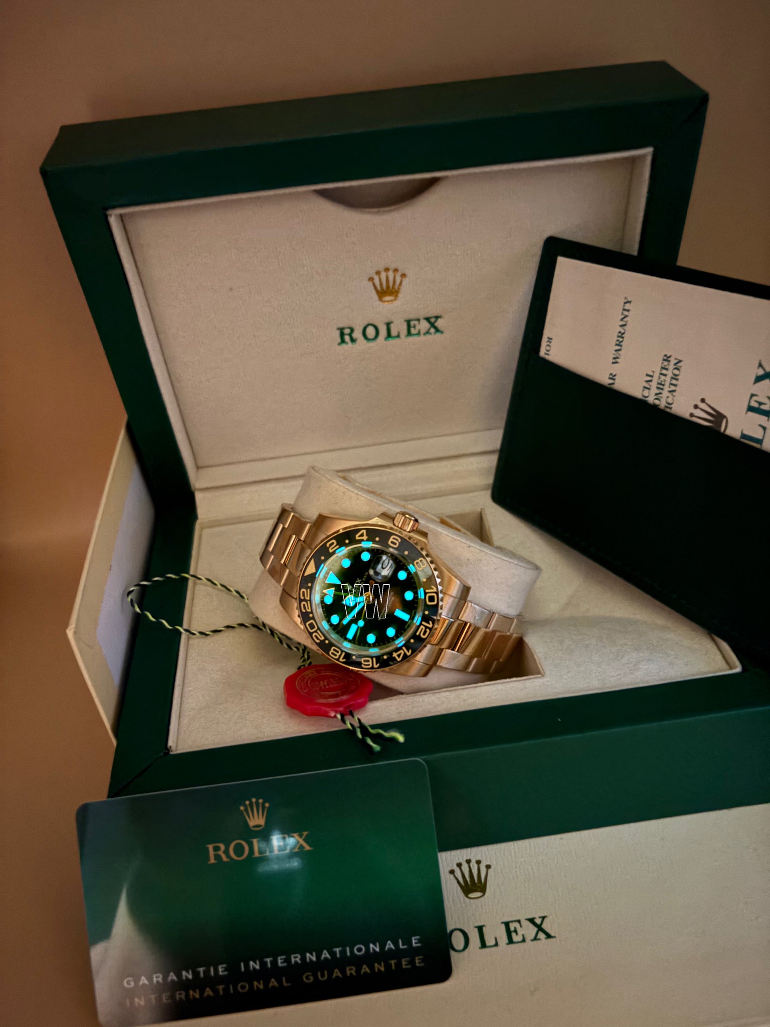 Gmt-Master II Yellow Gold Black Dial